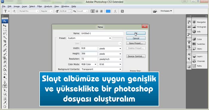 Slayt foto�raf� olarak png kullan�m�