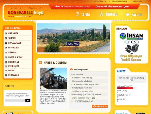 Yeni k�y portal�m�z test yay�n�na ba�lad�...