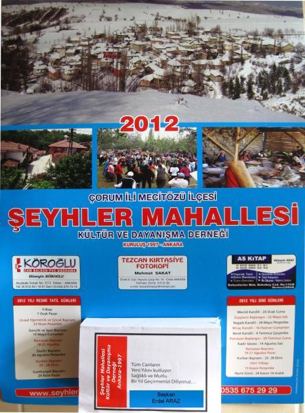 2012 Y�l� Takvimimiz....